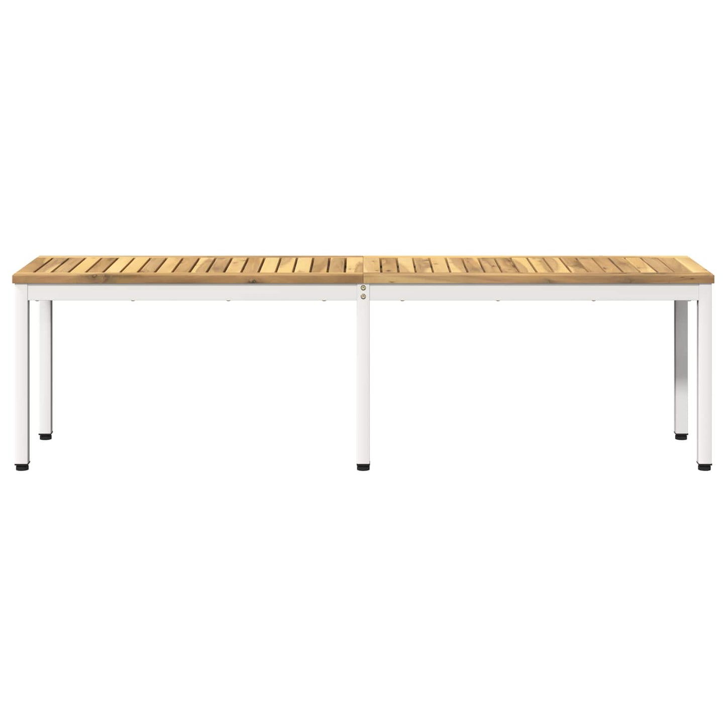 Garden Bench 161 x 35 x 45 cm Solid Acacia Wood White