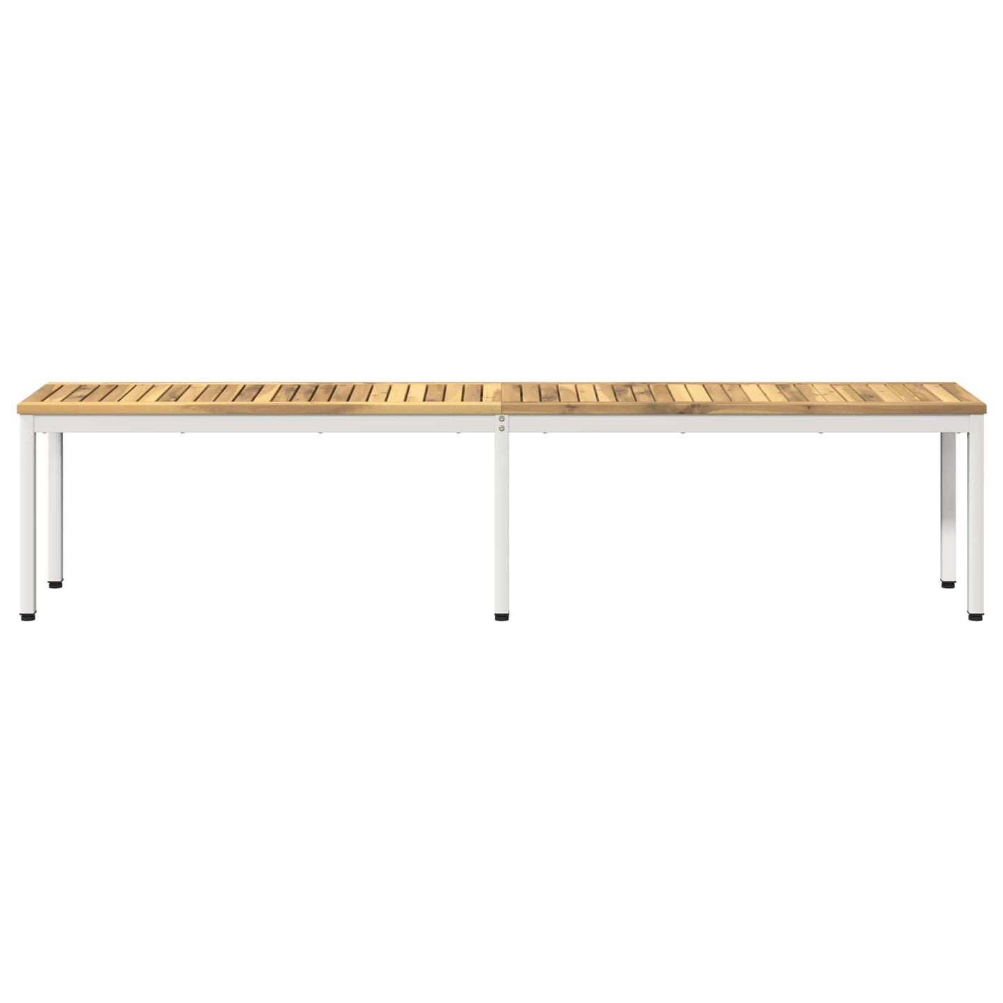 Garden Bench 201 x 35 x 45 cm Solid Acacia Wood White