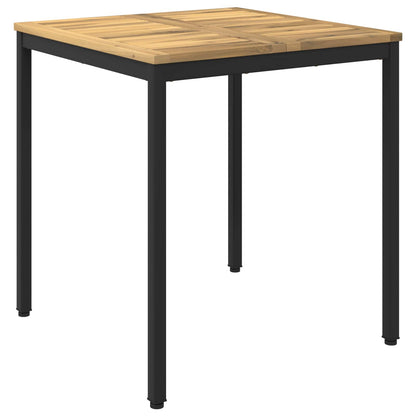 Garden Dinner Table White and Black 70 x 68.5 x 75 cm