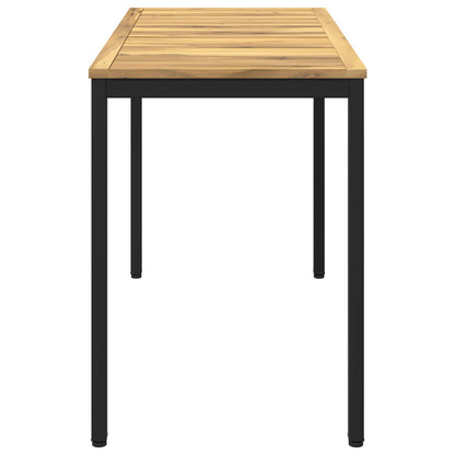 Garden Dinner Table White and Black 108.5 x 55 x 75 cm