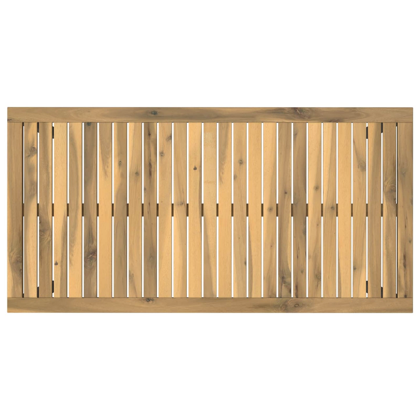 Garden Dinner Table White and Black 108.5 x 55 x 75 cm