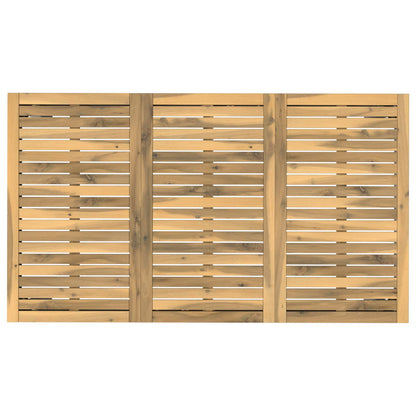 Garden Dinner Table White 141 x 80.5 x 75 cm Solid Acacia Wood
