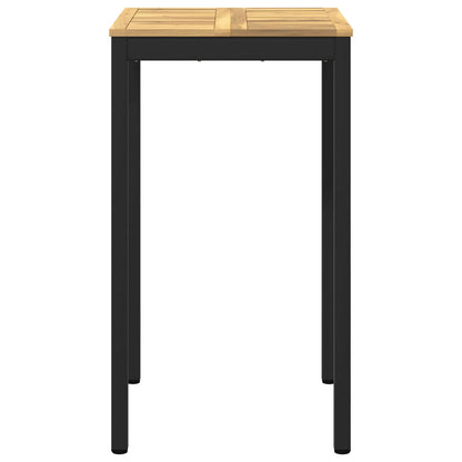 Garden Bar Table White and Black 60 x 60.5 x 105 cm