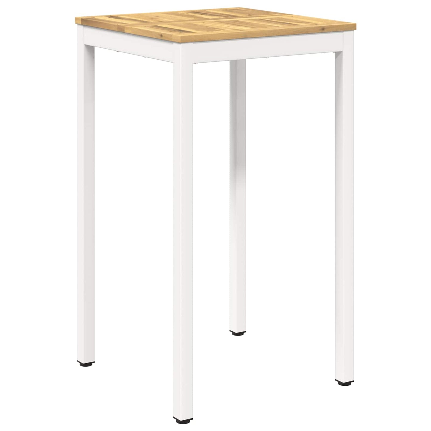 Garden Bar Table White 60 x 60.5 x 105 cm Solid Acacia Wood
