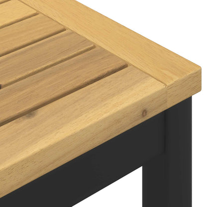Garden Bar Table White and Black 80 x 80.5 x 105 cm