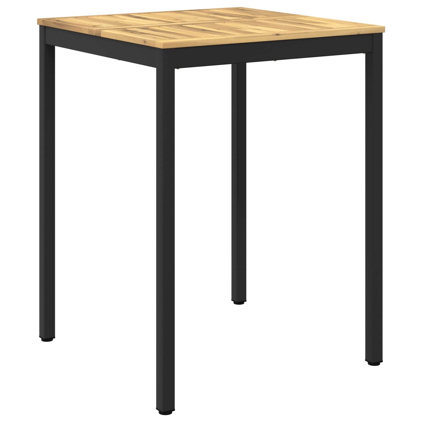 Garden Bar Table White and Black 80 x 80.5 x 105 cm