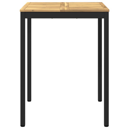 Garden Bar Table White and Black 80 x 80.5 x 105 cm