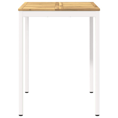 Garden Bar Table White 80 x 80.5 x 105 cm Solid Acacia Wood