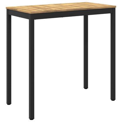 Garden Bar Table White and Black 108.5 x 55 x 105 cm