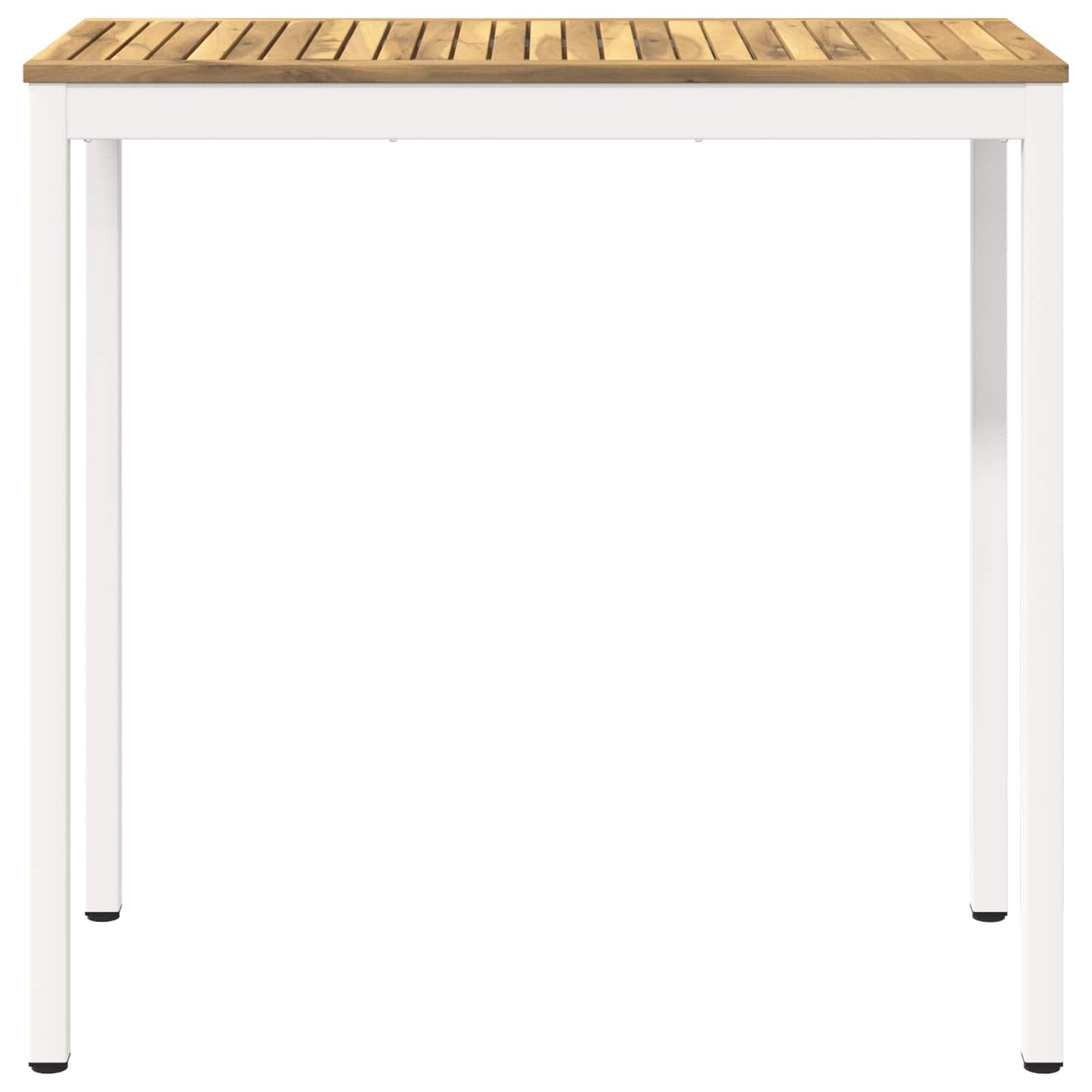 Garden Bar Table White 108.5 x 55 x 105 cm Solid Acacia Wood