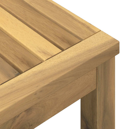 Coffee Table Whitewash 100.5 x 98 x 45 cm Solid Acacia Wood