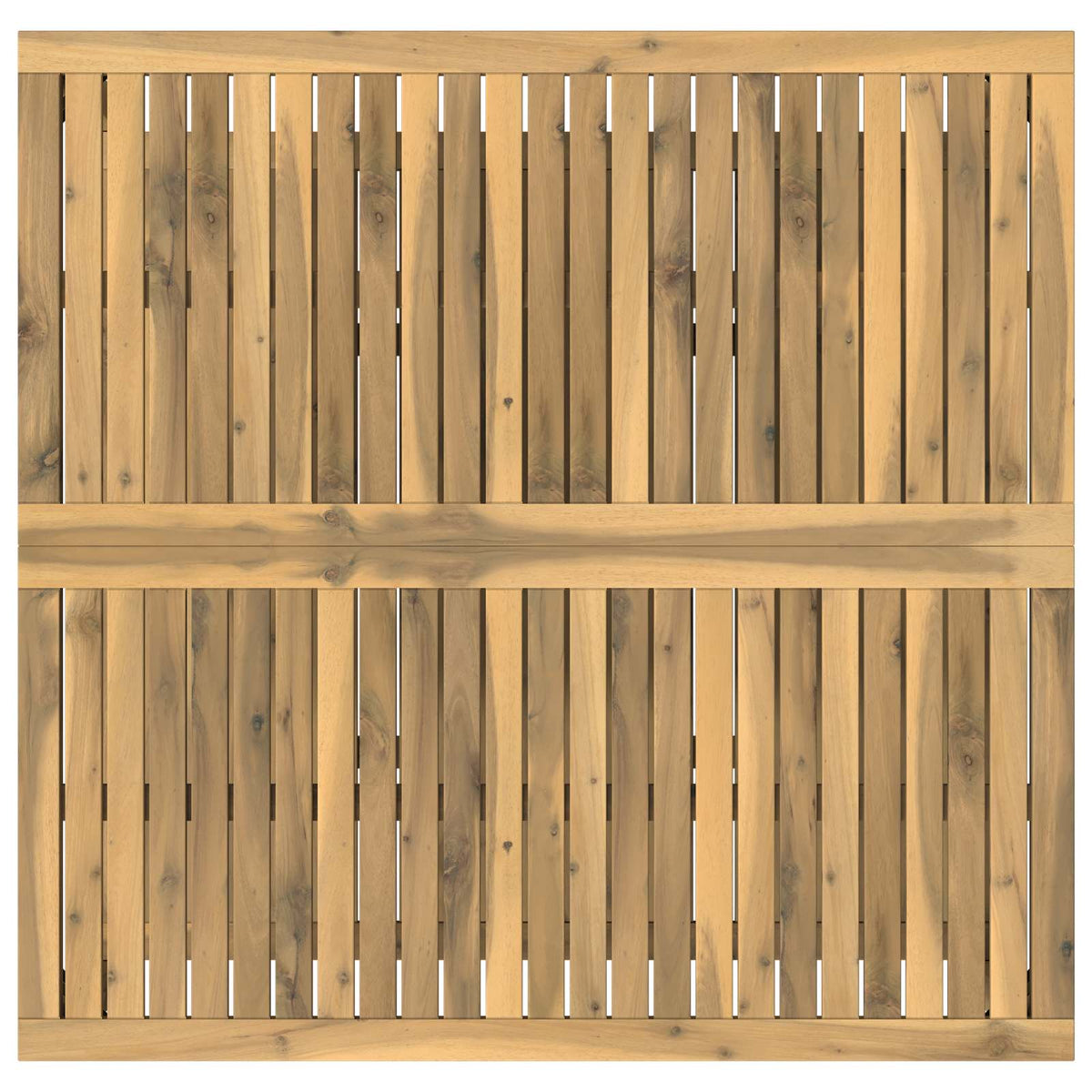 Coffee Table Whitewash 100.5 x 98 x 45 cm Solid Acacia Wood