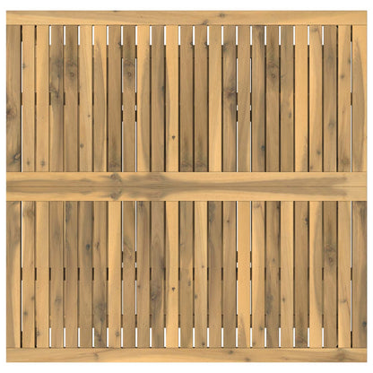 Coffee Table Whitewash 100.5 x 98 x 45 cm Solid Acacia Wood
