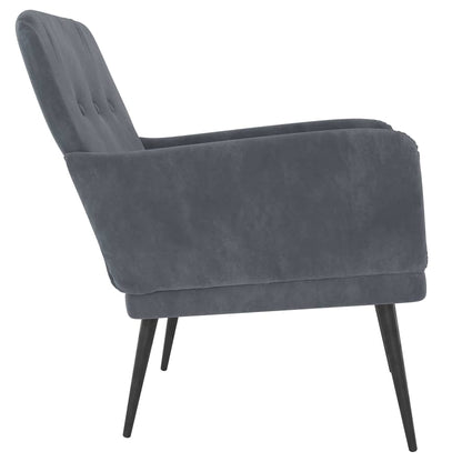 Armchair Dark Grey Velvet