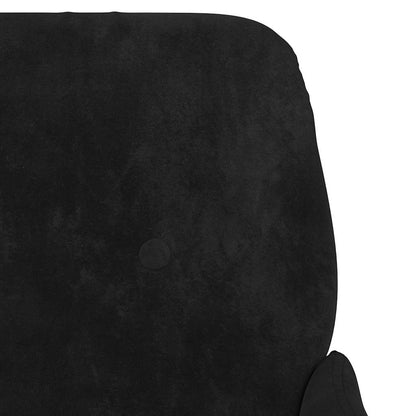 Bench Black 108 x 79 x 79 cm Velvet