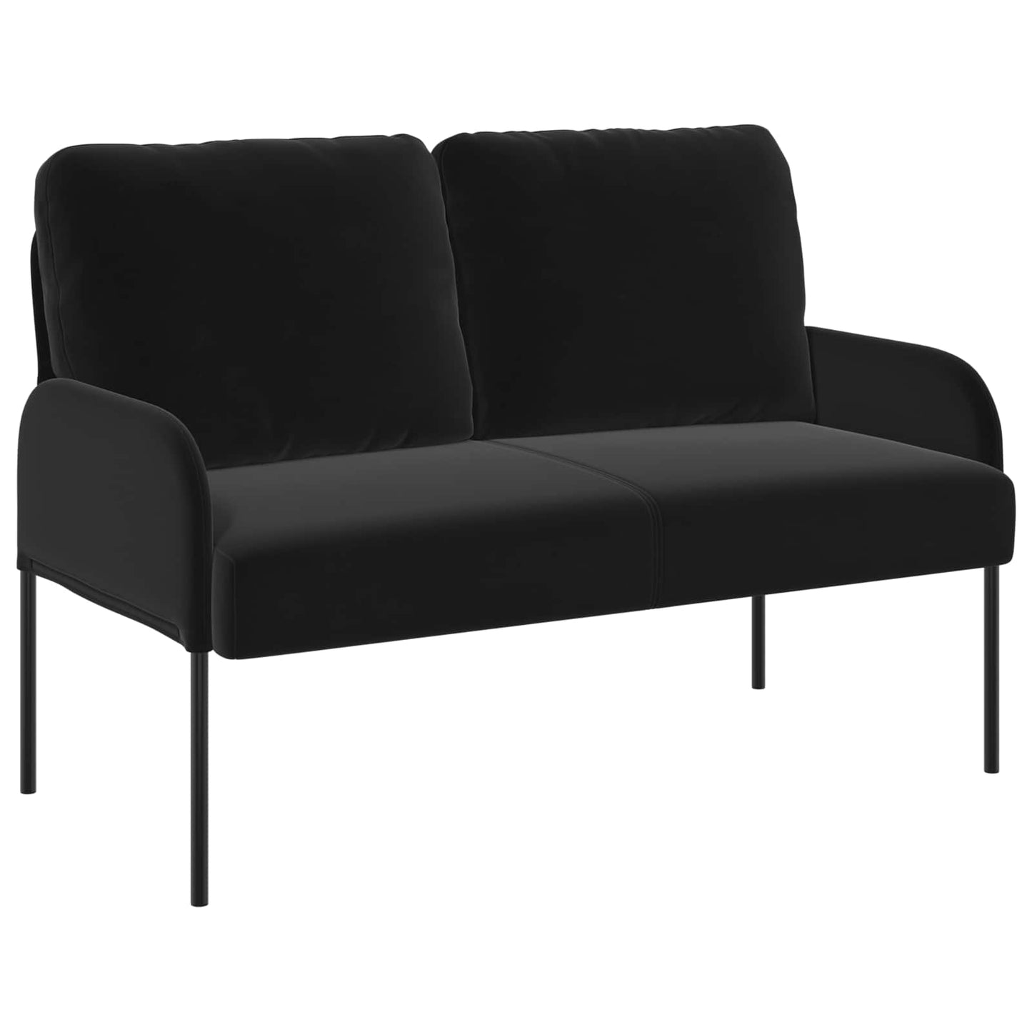Sofa Sets with Cushion 3 pcs Black 115 x 56 x 80 cm Plywood