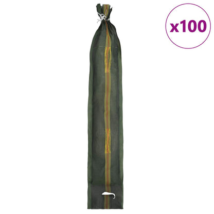 Sandbags 100 pcs Green 120 x 27 cm HDPE