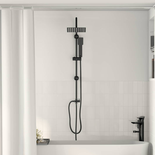 Shower System Black 47 x 20 x 95 cm Stainless Steel