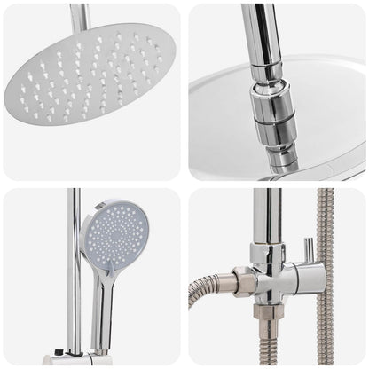 Shower System Silver 47 x 20 x 95 cm Stainless Steel