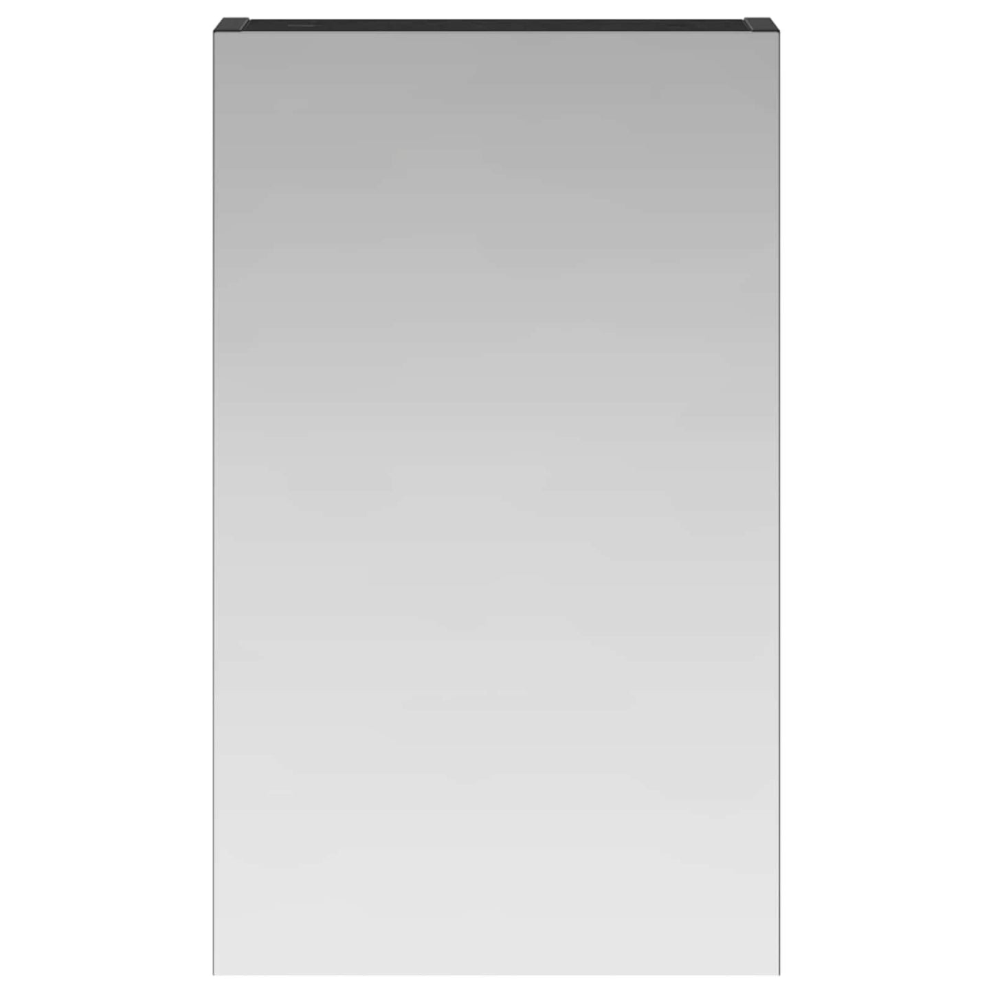 Bathroom Mirror Cabinet with Shelf Black Oak 30 x 10.5 x 50 cm
