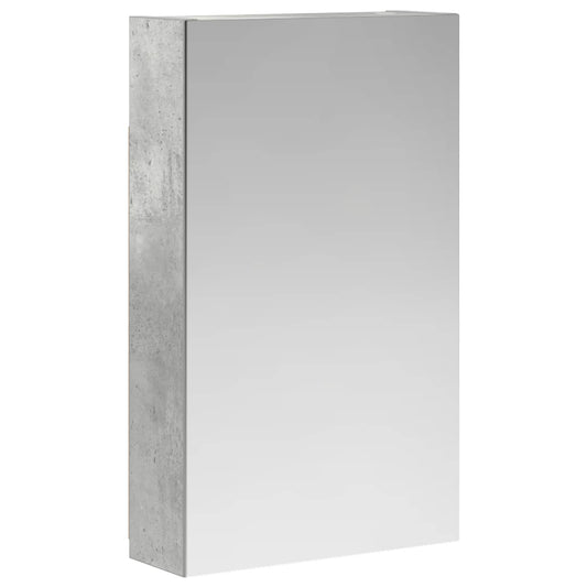 Bathroom Mirror Cabinet Concrete Grey 30 x 10.5 x 50 cm