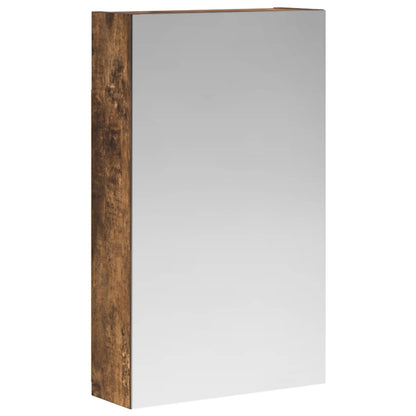 Bathroom Mirror Cabinet with Shelf Smoked Oak 30 x 10.5 x 50 cm