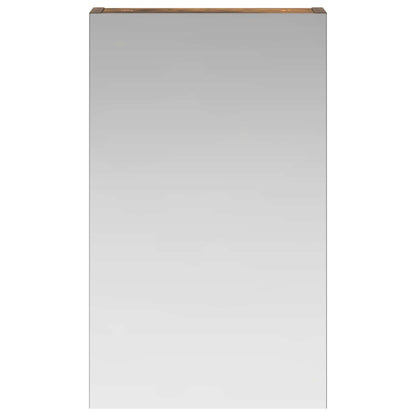 Bathroom Mirror Cabinet with Shelf Smoked Oak 30 x 10.5 x 50 cm
