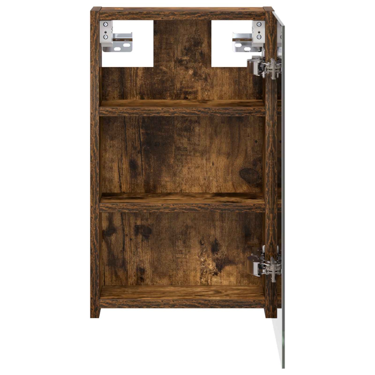 Bathroom Mirror Cabinet with Shelf Smoked Oak 30 x 10.5 x 50 cm