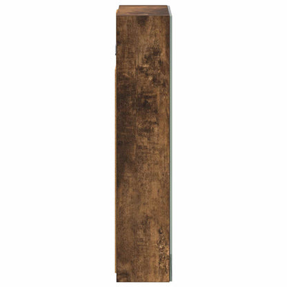 Bathroom Mirror Cabinet with Shelf Smoked Oak 30 x 10.5 x 50 cm