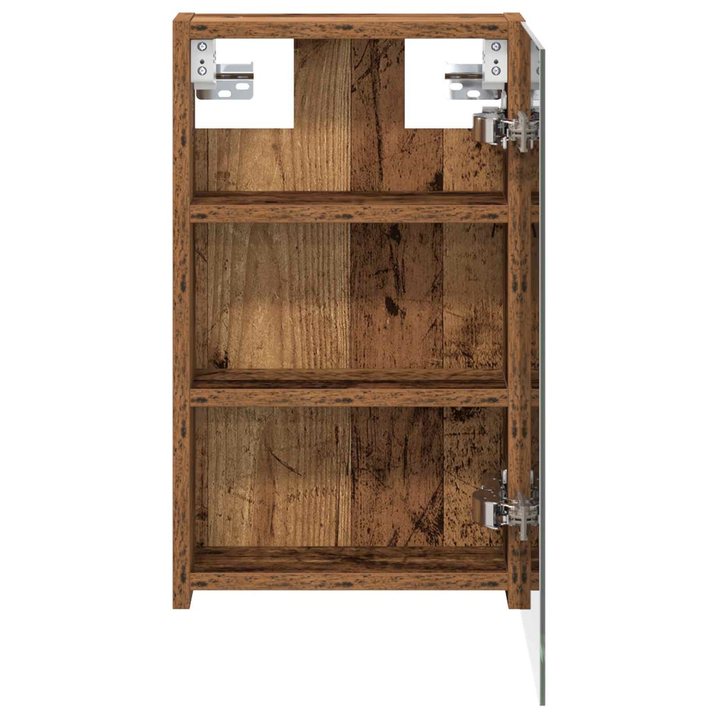 Bathroom Mirror Cabinet with Shelf Old Wood 30 x 10.5 x 50 cm