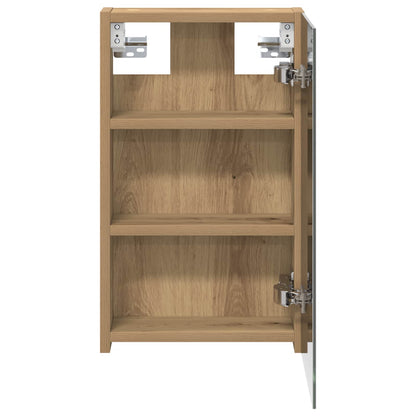 Bathroom Mirror Cabinet Artisan Oak 30 x 10.5 x 50 cm