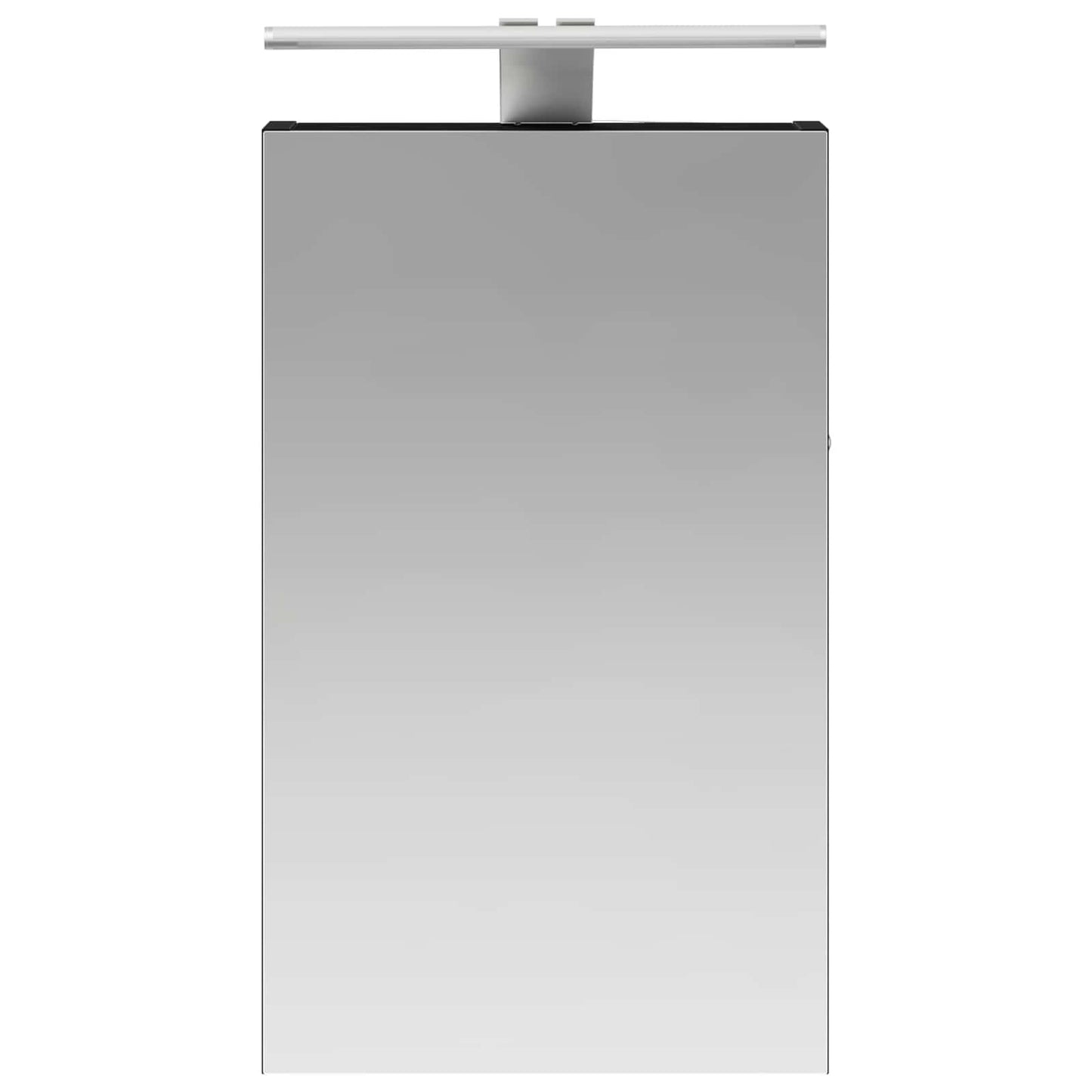 Bathroom Mirror Cabinet with Shelf Black Oak 30 x 10.5 x 50 cm