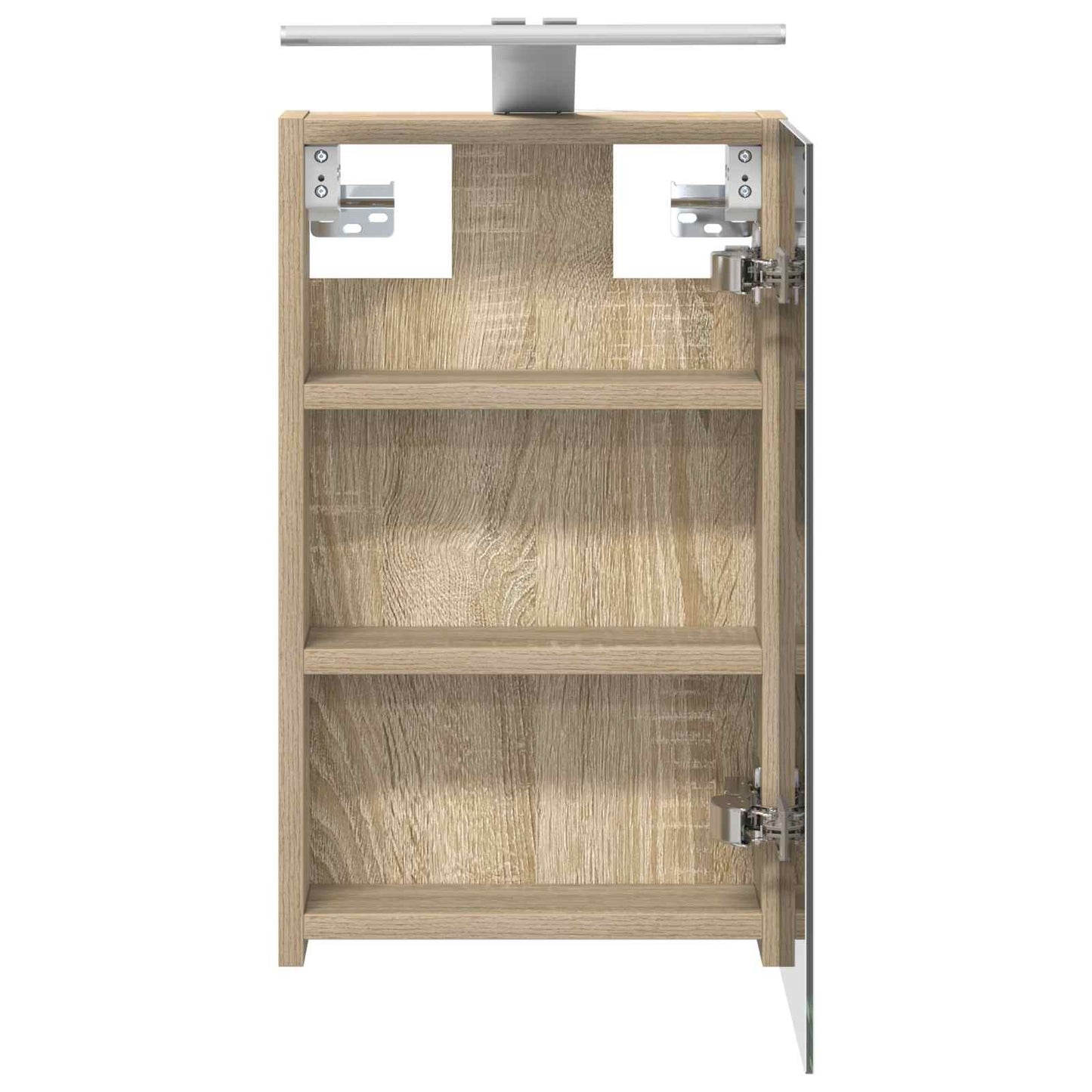 Bathroom Mirror Cabinet with Shelf Sonoma Oak 30 x 10.5 x 50 cm