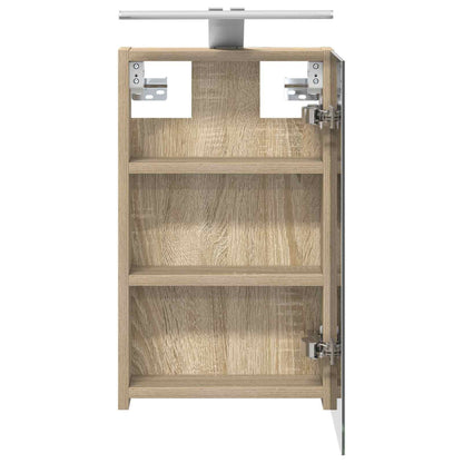 Bathroom Mirror Cabinet with Shelf Sonoma Oak 30 x 10.5 x 50 cm
