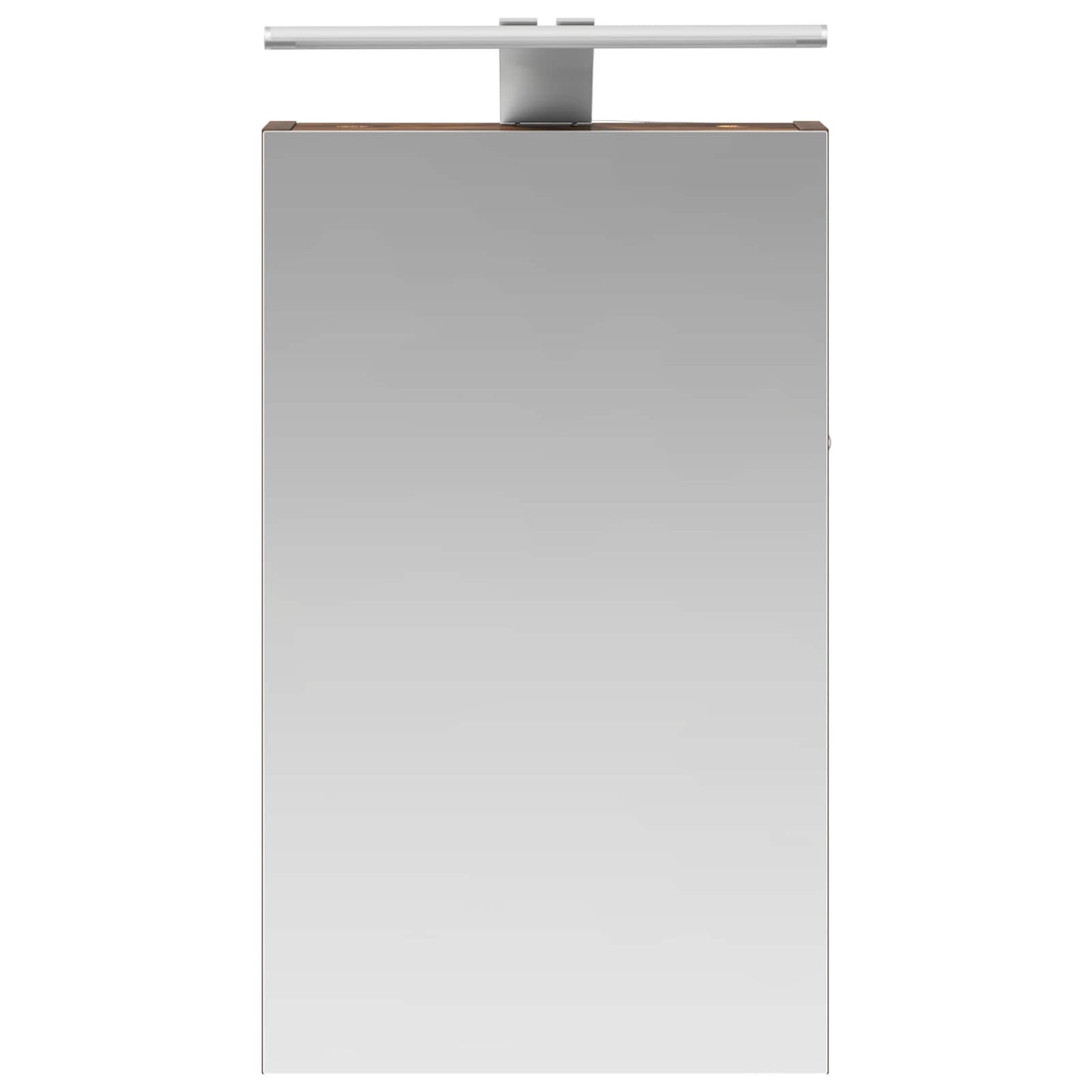 Bathroom Mirror Cabinet with Shelf Smoked Oak 30 x 10.5 x 50 cm