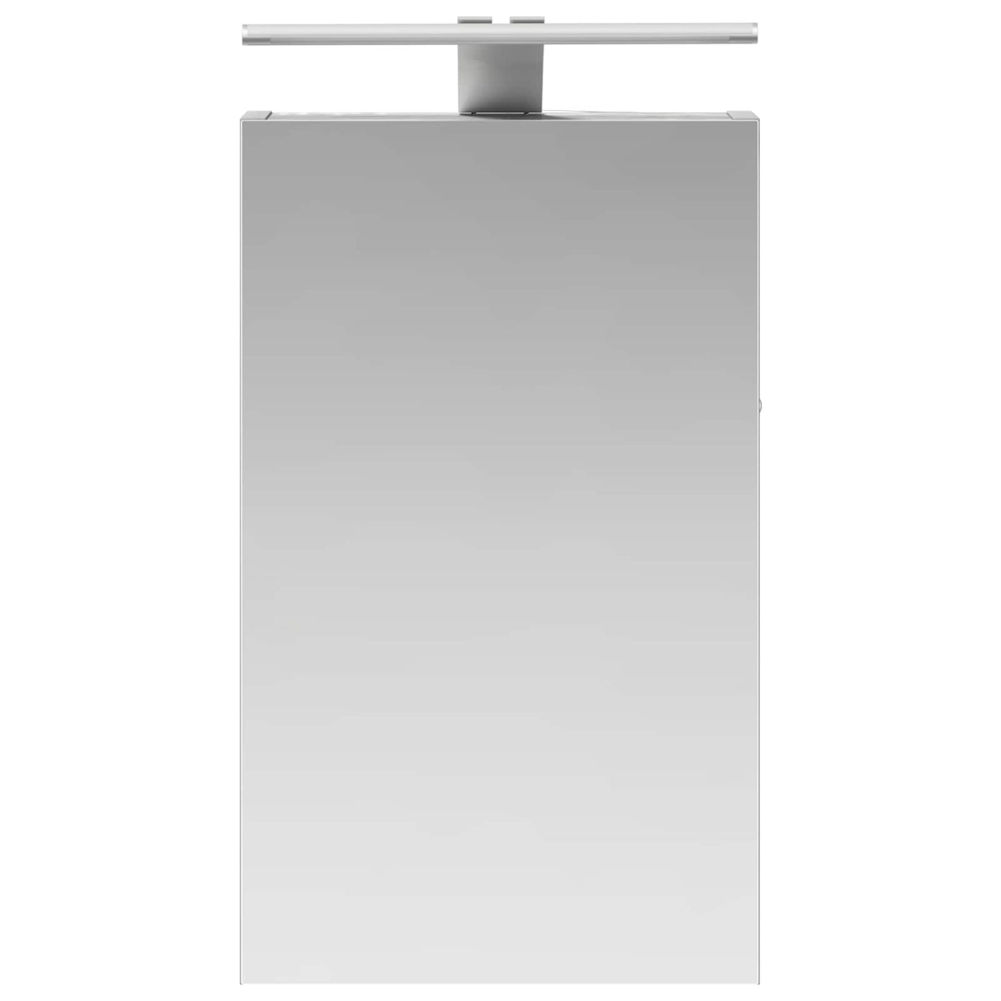 Bathroom Mirror Cabinet with Door Grey Sonoma 30 x 10.5 x 50 cm