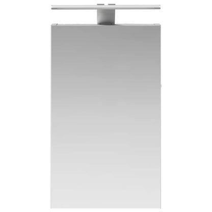 Bathroom Mirror Cabinet with Door Grey Sonoma 30 x 10.5 x 50 cm
