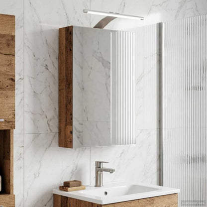 Bathroom Mirror Cabinet with Shelf Old Wood 30 x 10.5 x 50 cm