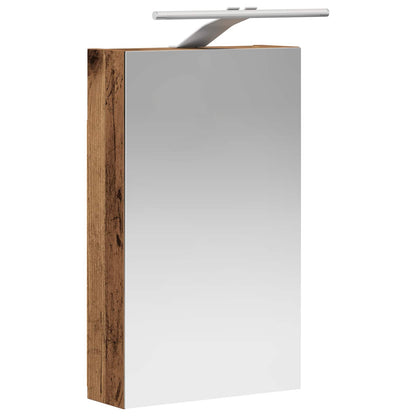 Bathroom Mirror Cabinet with Shelf Old Wood 30 x 10.5 x 50 cm