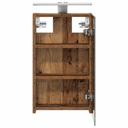 Bathroom Mirror Cabinet with Shelf Old Wood 30 x 10.5 x 50 cm