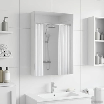 Bathroom Mirror Cabinet with Shelf White 40 x 10.5 x 60.5 cm