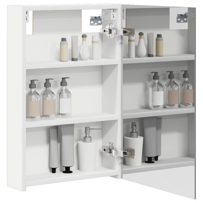 Bathroom Mirror Cabinet with Shelf White 40 x 10.5 x 60.5 cm