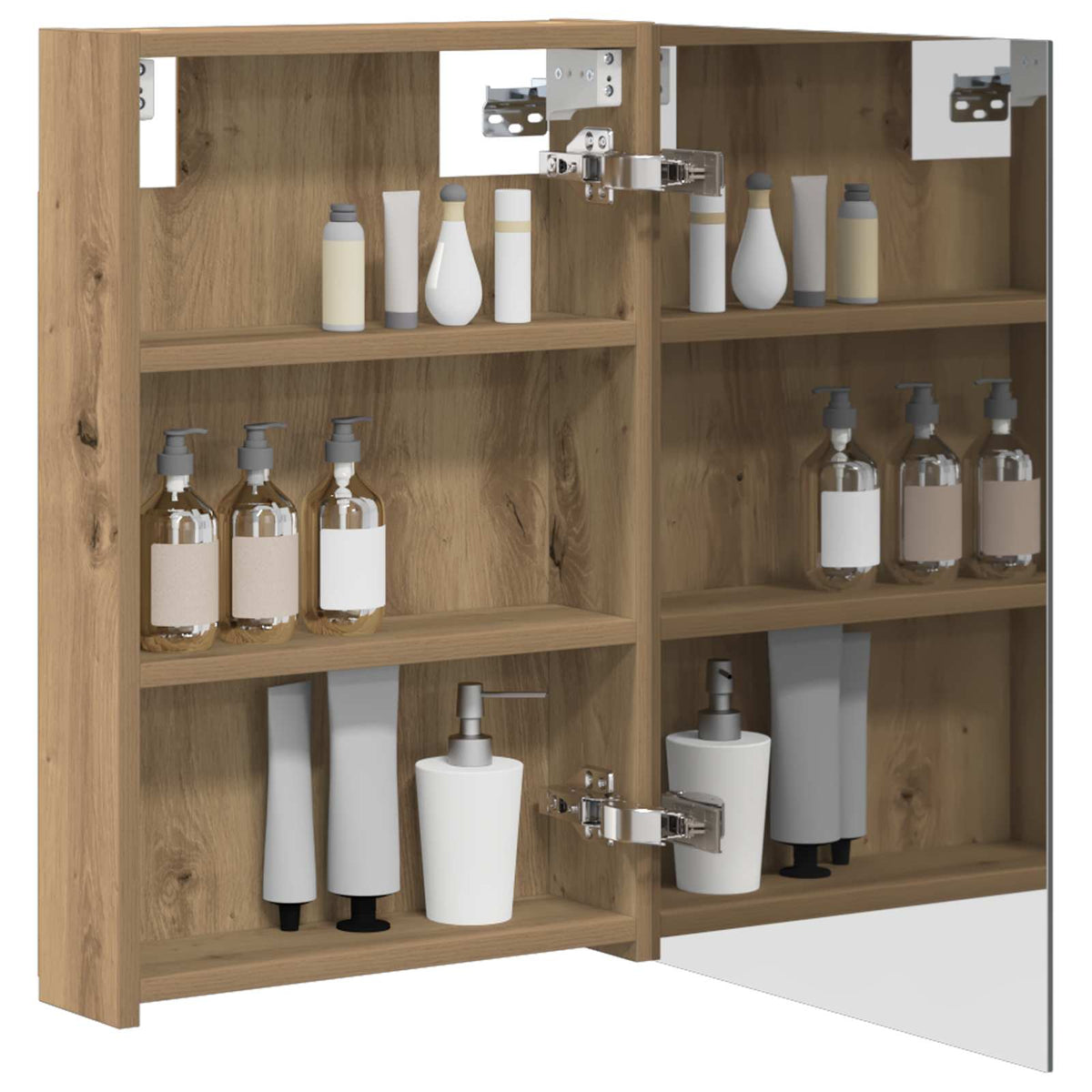 Bathroom Mirror Cabinet Artisan Oak 40 x 10.5 x 60.5 cm