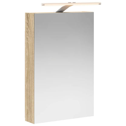 Bathroom Mirror Cabinet Sonoma Oak 40 x 10.5 x 60.5 cm