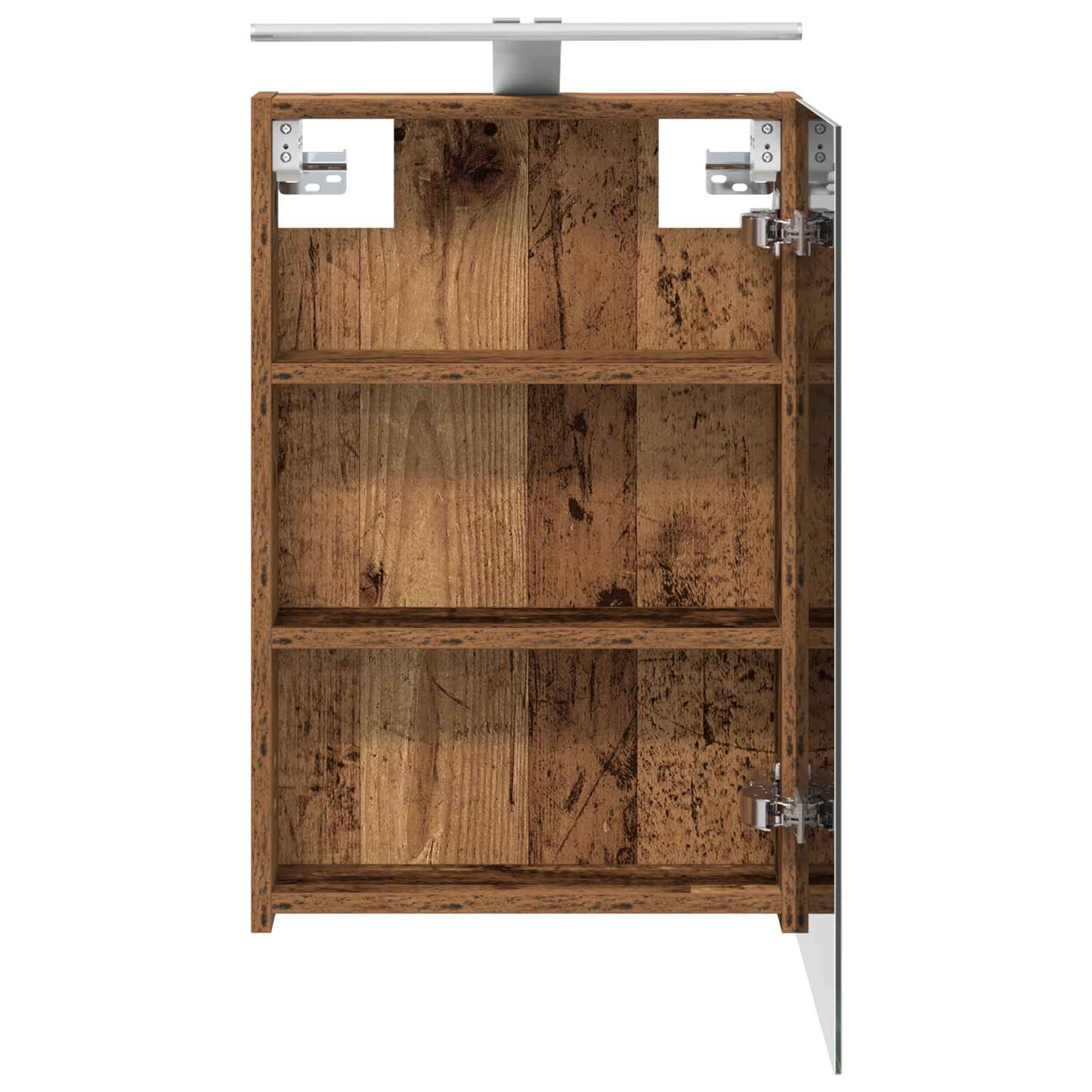Bathroom Mirror Cabinet with Shelf Old Wood 40 x 10.5 x 60.5 cm