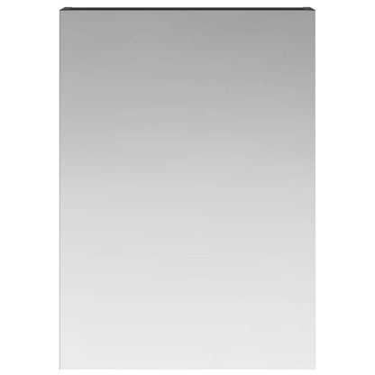 Bathroom Mirror Cabinet with Shelf Black Oak 50 x 14.5 x 70 cm