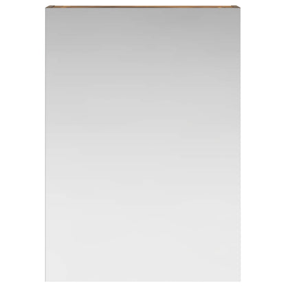 Bathroom Mirror Cabinet with Shelf Smoked Oak 50 x 14.5 x 70 cm