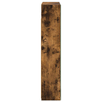 Bathroom Mirror Cabinet with Shelf Smoked Oak 50 x 14.5 x 70 cm