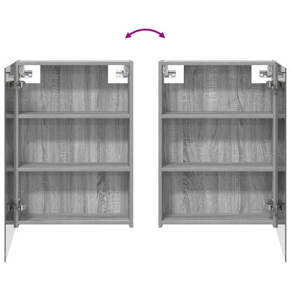 Bathroom Mirror Cabinet with Door Grey Sonoma 50 x 14.5 x 70 cm