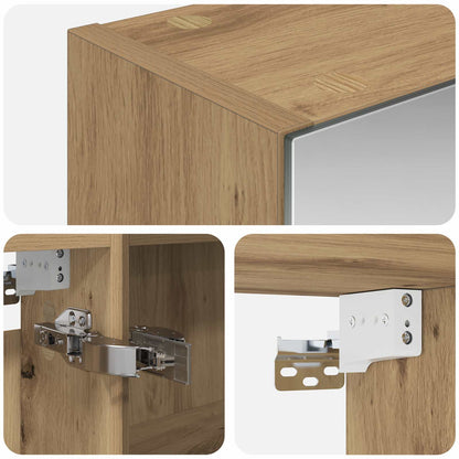 Bathroom Mirror Cabinet Artisan Oak 50 x 14.5 x 70 cm